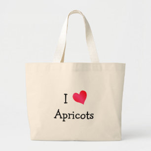 Grand Tote Bag J'aime les abricots