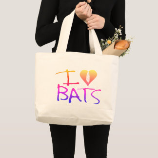 Grand Tote Bag J'aime les chauves-sacs fourre-tout