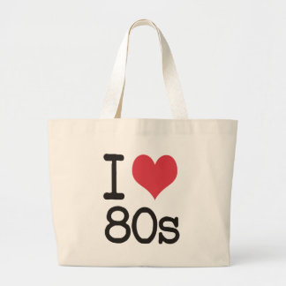 Grand Tote Bag J'aime les produits 80s et les conceptions !