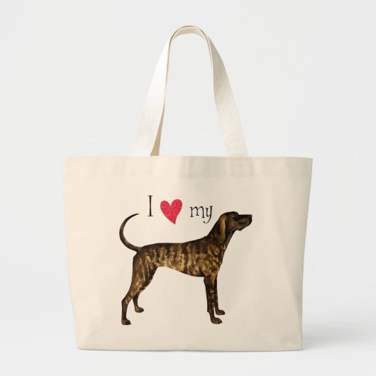 Grand Tote Bag J'aime ma peau de lott (Devant)