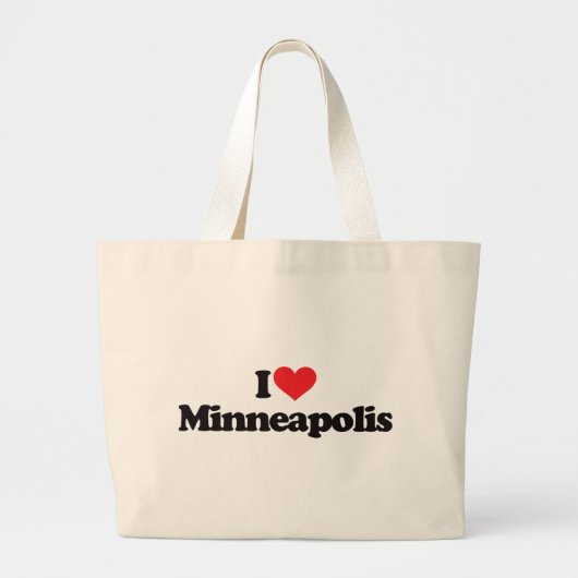 Grand Tote Bag J'aime Minneapolis (Devant)