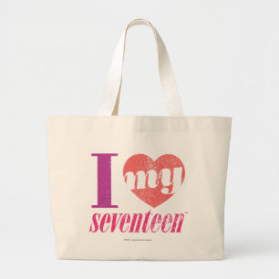Grand Tote Bag J'Aime Mon 17 Rose