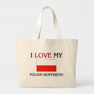 Grand Tote Bag J'aime mon ami polonais