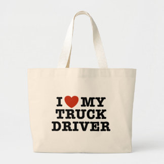 Grand Tote Bag J'Aime Mon Conducteur De Camion