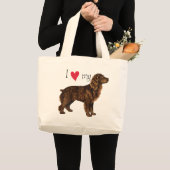 Grand Tote Bag J'aime mon épagneul de Boykin (Devant (produit))