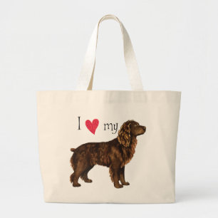 Grand Tote Bag J'aime mon épagneul de Boykin