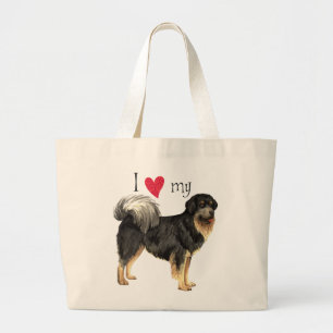 Grand Tote Bag J'aime mon mastiff tibétain