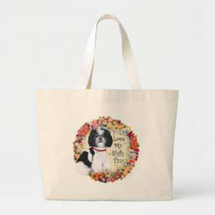 Grand Tote Bag J'aime mon Shih Tzu