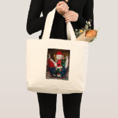 Grand Tote Bag J'aime Noël avec neige Joyeuses vacances (Devant (produit))