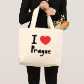 Grand Tote Bag J'aime Prague (Devant (produit))