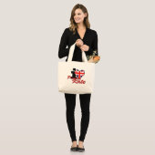 Grand Tote Bag J'aime princesse Kate (Devant (modèle))