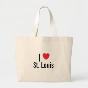Grand Tote Bag J'aime Saint-Louis