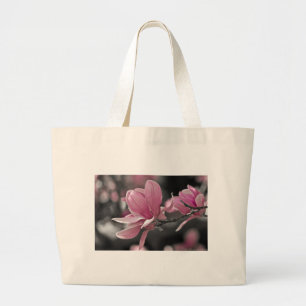 Grand Tote Bag Japanese Pink Saucer Magnolia