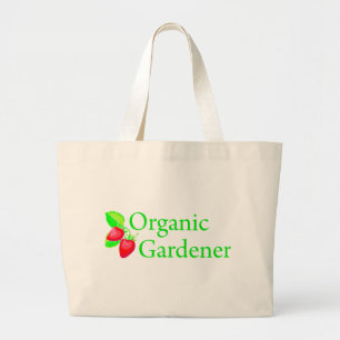 Grand Tote Bag Jardinier bio - Fraises