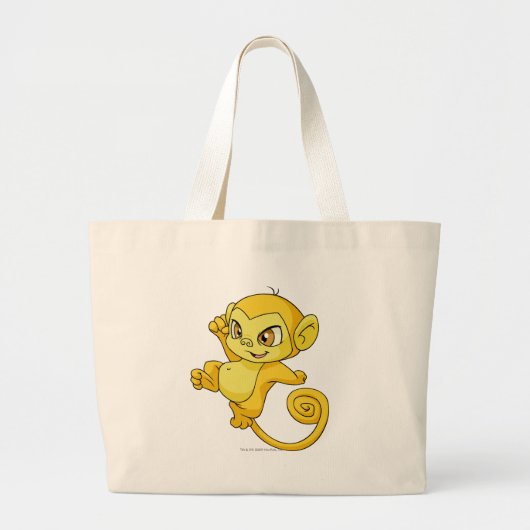 Grand Tote Bag Jaune de Mynci (Devant)