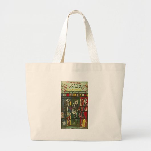 Grand Tote Bag jazz fluvial (Devant)