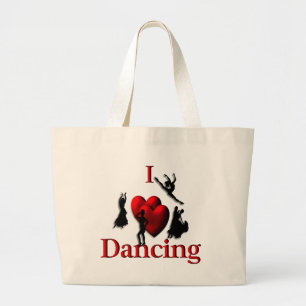 Grand Tote Bag Je danse du coeur