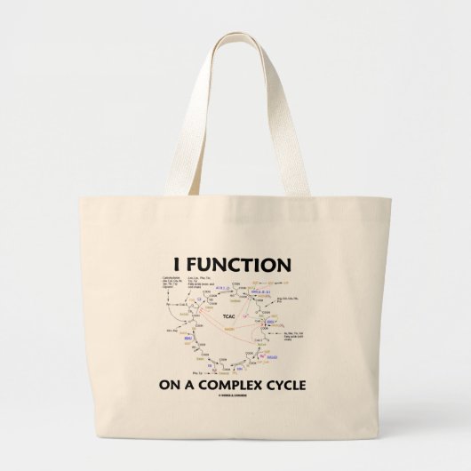 Grand Tote Bag Je fonctionne sur un cycle complexe (l'humour de (Devant)