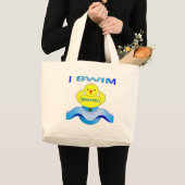 Grand Tote Bag Je nage (Devant (produit))