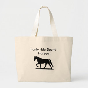 Grand Tote Bag Je ne monte que Sound Horses fourre-tout