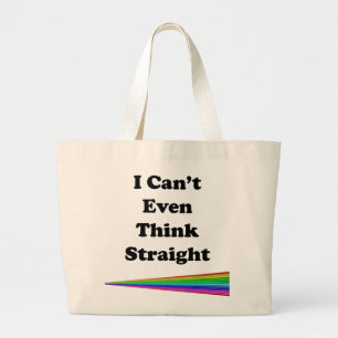 Grand Tote Bag Je ne peux même pas penser directement