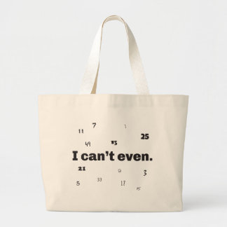 Grand Tote Bag Je ne peux pas même