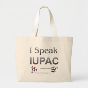 Grand Tote Bag Je parle la nomenclature de chimie d'IUPAC