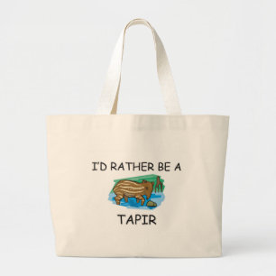 Grand Tote Bag Je serais plutôt un tapir