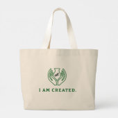 Grand Tote Bag Je Suis Créé (Dos)