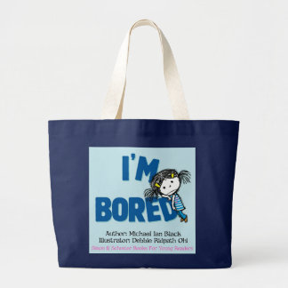 Grand Tote Bag Je suis Fourre-tout enorme ENNUYEUX