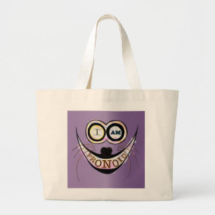Grand Tote Bag Je suis PRONOID, optimiste et drôle citation de ch