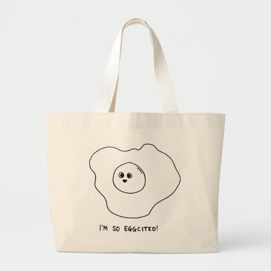 Grand Tote Bag Je suis si émue (Devant)