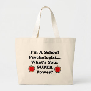 Grand Tote Bag Je suis un psychologue d'école