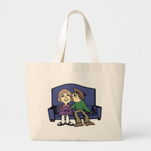 Grand Tote Bag Je T'Aime Valentine