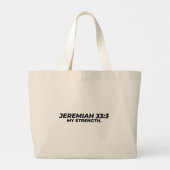 GRAND TOTE BAG JEREMIAH 33:3 - MA FORCE. (Dos)