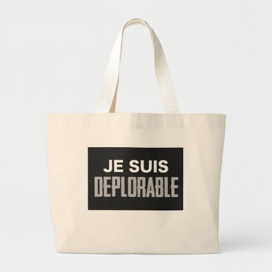 Grand Tote Bag JeSuisDeplorable (Devant)
