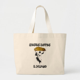 Grand Tote Bag Jésus aime un Parmo