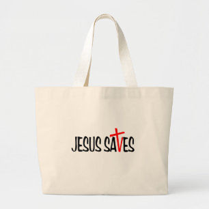 Grand Tote Bag Jésus économise