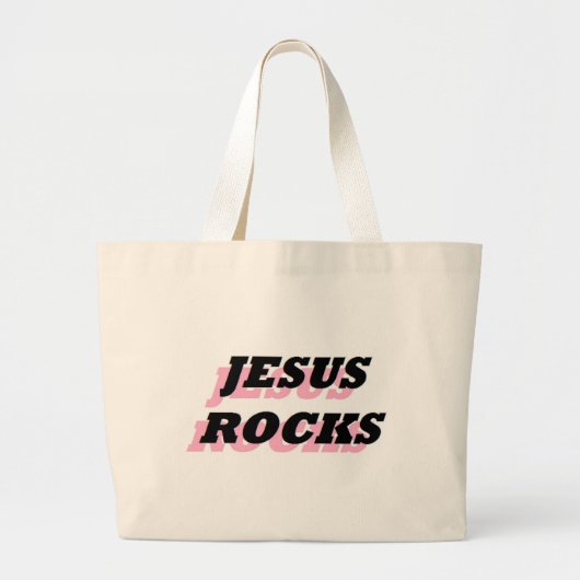 GRAND TOTE BAG JESUS ROCKS (Devant)