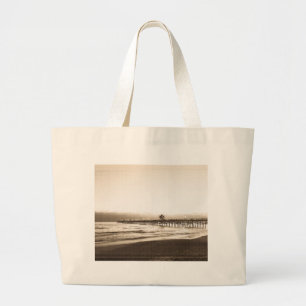 Grand Tote Bag Jetée de San Clemete Californie photo vintage de p