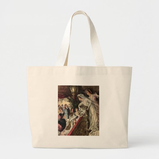 Grand Tote Bag Jeter le bouquet (Devant)