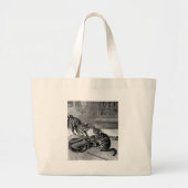Grand Tote Bag Jeu de chats (Devant)