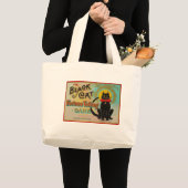 Grand Tote Bag Jeu de divination au Chat Noir (Devant (produit))