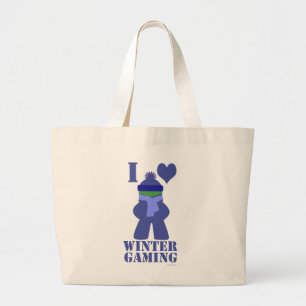 Grand Tote Bag Jeu d'hiver Frozen Meeple drôle Dire