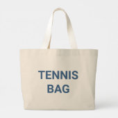Grand Tote Bag Jeu Match Monogramme bleu Tennis (Dos)