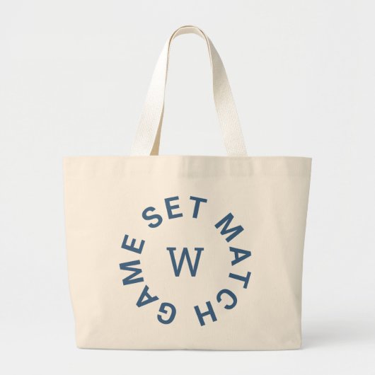 Grand Tote Bag Jeu Set Match Blue Monogram Tennis (Devant)