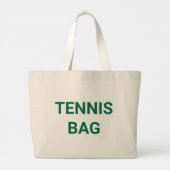 Grand Tote Bag Jeu Set Match Monogramme Vert Tennis (Dos)