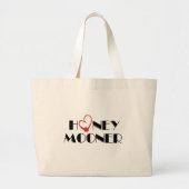 Grand Tote Bag Jeune-marié rouge de coeur (Devant)