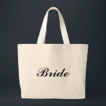 Grand Tote Bag Jeune mariée<br><div class="desc">Sac fourre-tout à jeune mariée</div>