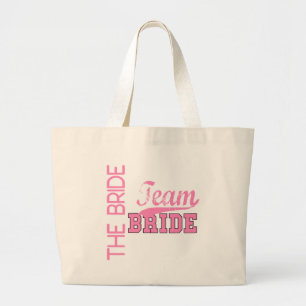 Grand Tote Bag JEUNE MARIÉE de la jeune mariée 1 d'équipe